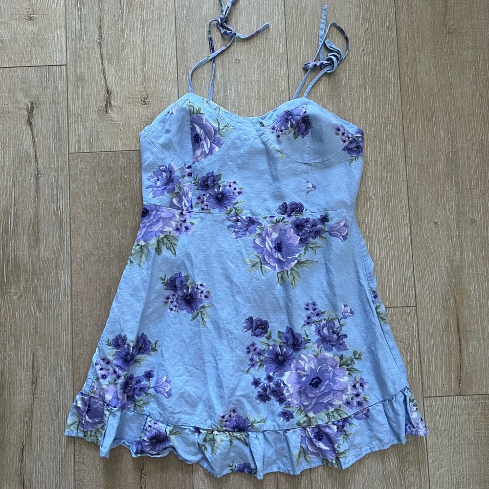 Forever 21 Floral Printed Dress - Size L